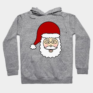 Cute Santa Claus Face Hoodie